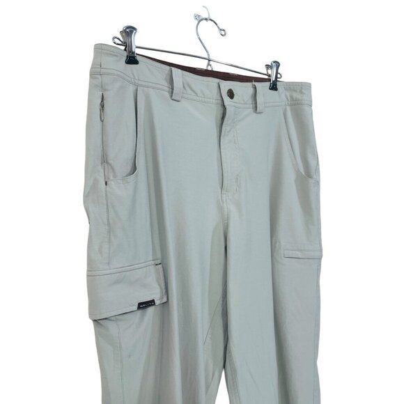 GoLite Mens Size 32 x 33 Travel Active Cargo Hiking Pants Ivory Lightweight‎ - Picture 3 of 9